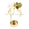 Kaarsenhouders kerstcadeau windmill kandelaarhouder groenlicht bruiloft decor stemmingslicht glitter