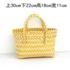 Candy Colored Basket Plastic Woven Beach Colorful Handbag New Women's Leisure Bag purses designer handbags sale