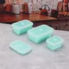 BENTO BOXES SILICONE LOVABLE BOX 4-SIZE المحمولة المستخدمة في حاويات أدوات المائدة الغذائية صناديق الأوعية Q240427