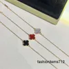 1花のデイズナーブレスレットクローバーブレスレット4four Leaf Clover Luxury Jewelry 18Kゴールドバングルブレスレットメンゴールドチェーンエレガントジュエリーギフト