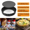 Moulds Baking Cake Molds NonStick Tart Quiche Pans Pan with Removable Bottom Pie Pizza Mould Cup Bakeware Kitchen Tool Accessories