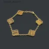 Designer armbanden sieraden van klaver armband graveren 5 st heren armbanden 18k gouden zilveren kleurrijke schaal roze liefde sieraden 20 cm extender ketting 15 mm
