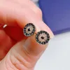 Designer Swarovskis Jewelry Original Template Round Devils Eye Earrings Female Swallow Element Crystal Earrings Female