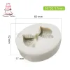 Moulds Cute Swan Fondant Cake Molds Baking Decoration Cake Tool Cake Topper Mould Sugar Craft Mold Gumpaste Mold Handmade SM096