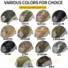 Veiligheid Tactische helmhoes voor snelle MH PJ BJ opscore helm airsoft paintball militaire helmholte multicam met elastisch koord