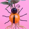 Decorative Figurines Backyard Rustic Cute Outdoor Decorations Wall Art Garden Decor Metal Ladybugs 3D