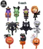 50 pezzi mini palloncini di foglio di Halloween con ghiandaio ghosh ghosh ghost ghizard ragno mostro mostro ghost albero mini palloncini di Halloween party decors L27808301