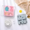 Moldes de dibujos animados de unicornio de silicona molde de chocolate sirena pastel de dulces para hornear molde de diy estrella arcoiris para jabón para hacer regalos