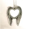 Pendant Necklaces Sublimation Fashion Jewelry Blank Wings Car Hanger Transfer Printing Consumables Drop Delivery Pendants Dhg4G