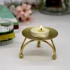 Bandlers Geometric Round Fer Fer Candlestick Desktop Decoration Ornement Stand de fleurs en métal créatif tridimensionnel