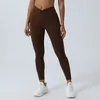 Pantaloni attivi incrociano la vita alta da ballo da yoga da palestra abbigliamento sportivo comodo leggings traspiranti per pieghe sportive femminili di fitness bianco