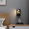 Vägglampa nordiska justerbara läsljus med switch sovrum el headboard infälld spotlight roterbar säng