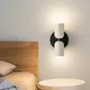 Lampa ścienna Nordic Cream Style kontrast kolorowe lampy Kreatywna sypialnia nocna moda projektanta salonu tło