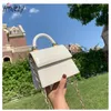 Axelväskor Hisely Luxury Casual Female Stone Mönster Crossbody Elegant Charming Handbag for Women Personality Chain Bag