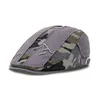 Bérets pour hommes décontractés camouflage patchwork ivy sboy chauffeur de cabbie gatsby golf conduisant le chapeau de soleil casquette pour les vêtements d'extérieur masculins