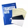 Papel de transferência de tatuagem de mastro 4 folha de camadas A4 Papéis de estêncil de tamanho para impressora térmica manuscrita 15pcs/pacote ws011-16