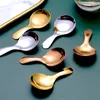 Scolle di caffè 5 pezzi Cinetto carino Sugar Spoon Spoon Tè da dessert per condimenti manico corto in acciaio inossidabile Mini di alta qualità