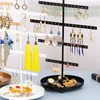 Boîtes de rangement Simple Oreing Rack Stand Bijoux Affichage des boucles d'oreilles Colliers Rings Facile à utiliser