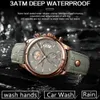 Armbandsur Poedagar Luxury Leisure Sports Top Creative Timing Leather Watch Strap Waterproof Mens Reno Masculino Q240426
