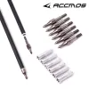 Arrow 100 Grain Target Arrow Point Archery Broadhead med aluminiuminsats ID 6.2mm Fit för kol / glasfiber / aluminiumpil