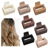 Clips de cheveux Barrettes coréennes petites griffes de cheveux Spuare Spuare Shape Clips de cheveux pour femmes Girls Crabe Hairpin Barrettes Ornements de mode Accessoires de cheveux 240426