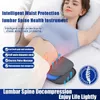 Massageador lombar para alívio da dor Intensidade ajustável EMS Vibração Inteligente Electric Inflable Back Posture Corrector 240424