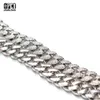 Diamond Cuban Link łańcuch Nowe kubańskie łańcuch Choker Naszyjniki Colar Hip Hop