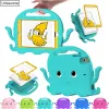 Case Kid Cartoon EVA Stand Cover för iPad 7: e 8: e 10.2 6: e Gen 9.7 2018 Mini Air 2 3 4 5 10.9 Pro 11 Tablet Stockproof Case Shell