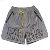 skjorta rhude korta ärmar designer mens skjortor rhude shorts kvinnor svettbyxor höjd kvalitet skjorta kläder sommar lyx bomullsbrev tryckt toppar strandstil tees