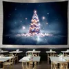 Arazzi psichedelici dell'albero di Natale ara ad arazzo foresta goleou paesaggio arte muro appeso camera da letto dormitorio decorazioni murali per la parete