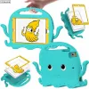 Case Kid Cartoon EVA Stand Cover för iPad 7: e 8: e 10.2 6: e Gen 9.7 2018 Mini Air 2 3 4 5 10.9 Pro 11 Tablet Stockproof Case Shell