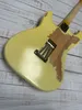 Heavy Worn Relic Cream Over Sunburst Electric Guitar Alder Body Maple Neck Rosewood Fingerboard Aged Hardware Nitro Lacquer Finish Vintage Tuners