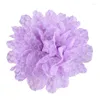 Decorative Flowers 10pcs 9cm Chiffon Mesh Fabric Flatback For Shoes Hats Diy Wedding Party Corsage Decoration Artificial Flower