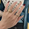 Designer High Version V Gold Plated Mijin Kaleidoscope Ring Weites Plattenpolieren Perfekte hochwertige Details vor Ort