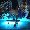 لوح التزلج على اللوحة فلاش اللمس LED LED Longboard Night ملحق USB قابلة لإعادة الشحن الكهربائية.