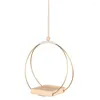 Decoratieve bloemen Bloempot Krans IJzeren Hoop Wandhangen plantenhanger met houten basis binnenbeugel