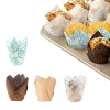 Moules 50pcs Cupcakes Paper tasses Tulip Muffins Paper Moules de tasse de cupcake Liner de boulange