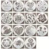 Moulds 15PC/set Round Lace Cake Stencils Template Cake Decorating Tools DIY Baking Bread Pastry Sugar Sieve Mold Fondant Cake Template