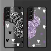 携帯電話のケースMinnie Mickey Love Matte Case for Samsung Galaxy S22 S24 S23 S20 S21 FE S10 PLUS CAPA NOTE 20 ULTRA 10 LITE PHONE FUNDAS J240426