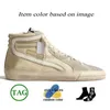 2024 Nouvelles chaussures de créateur pour hommes de la mode pour femmes Golden Goode Star Italie marque Calfskin Flash Trainers Platage Flat Suede Upper Silver Outdoor Sports Sneakers