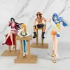 Action Toy figures One Piece Luffy Ace Nami Hancock Graphic Bar Position Assis Posture Action Graphique PVC MODÈLE Série Doll Série Toy Gifts pour Children2403