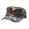 Berets Fünf-Punkte Star Camouflage Hut Casual Flat Top Airforce Caps Retro einzigartige Camoufag Cap Wanderung