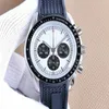 Fashion Super Bully Serie Rice Commemorative Multifuncional Quartz Mens Watch Timing Refined Steel Move013