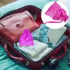 Organizador de bolsas de almacenamiento de clips para el cabello para múltiples pelucas de pelucas satén de negocio con empaque de viaje con cordón