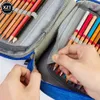 1PCS Multi-function Pencil Bag 72 Slot Large Capacity Painting Pen Holder Storage Box Zipper Bag Gadget Stationery Supplies 240423