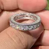 Rings Vintage Fashion Jewelry 925 Sterling Sier Circle Ring White Topaz Cz Diamond Gemstones Engagement Band For Lovers Gift Drop Del Ot9Ns