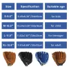 Softball Outdoor Sports Baseball Glove Softball Practice Equipment 9,5/10.5/11.5/12,5 pollici La mano sinistra per bambini/adulti uomini donne allenamenti