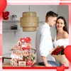 Decorazione per feste di San Valentino a strati Lettera d'amore in legno a strati Lettera Valentines Craft Wedding Fai da te Felice 2024 arredamento per casa