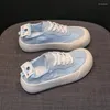 Casual Shoes Women's Fashion Slip på paraplyduk Sneakers Low Top Canvas Tennis Bekväm promenad för ungdomar