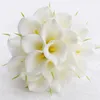 Dekorativa blommor handgjorda livsformer Simulering Bridal Wedding Bouquet Real Touch Artificial Flower Buquets for Home Decor